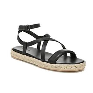 Smith Strappy Espadrille Sandals in black, lightly worn, good condition